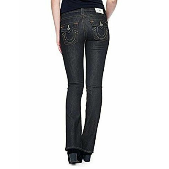 True Religion Women's Hand Picked Bootcut Stretch Jeans in Body Rinse - Picture 4 of 4